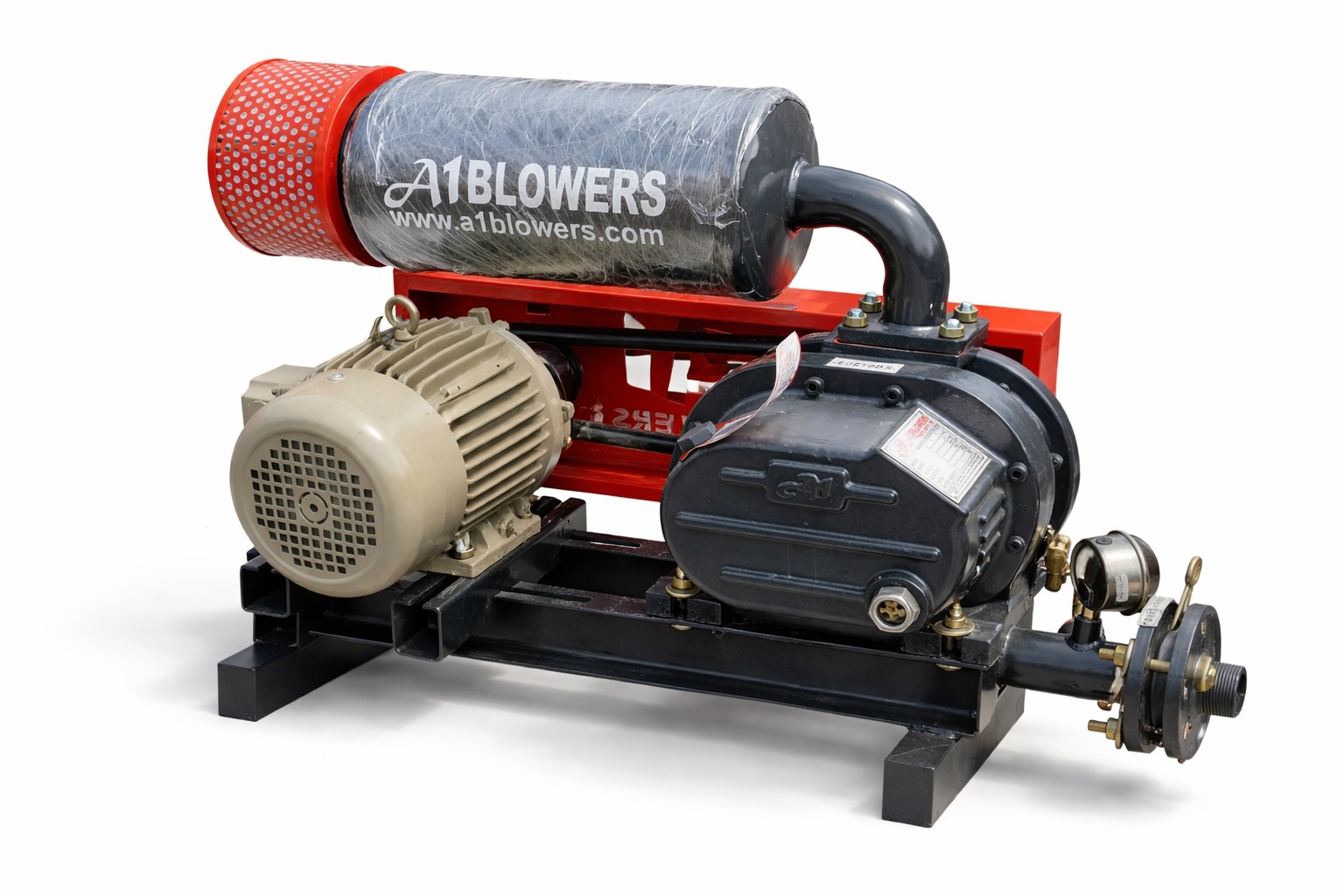 Twin lobe air blower