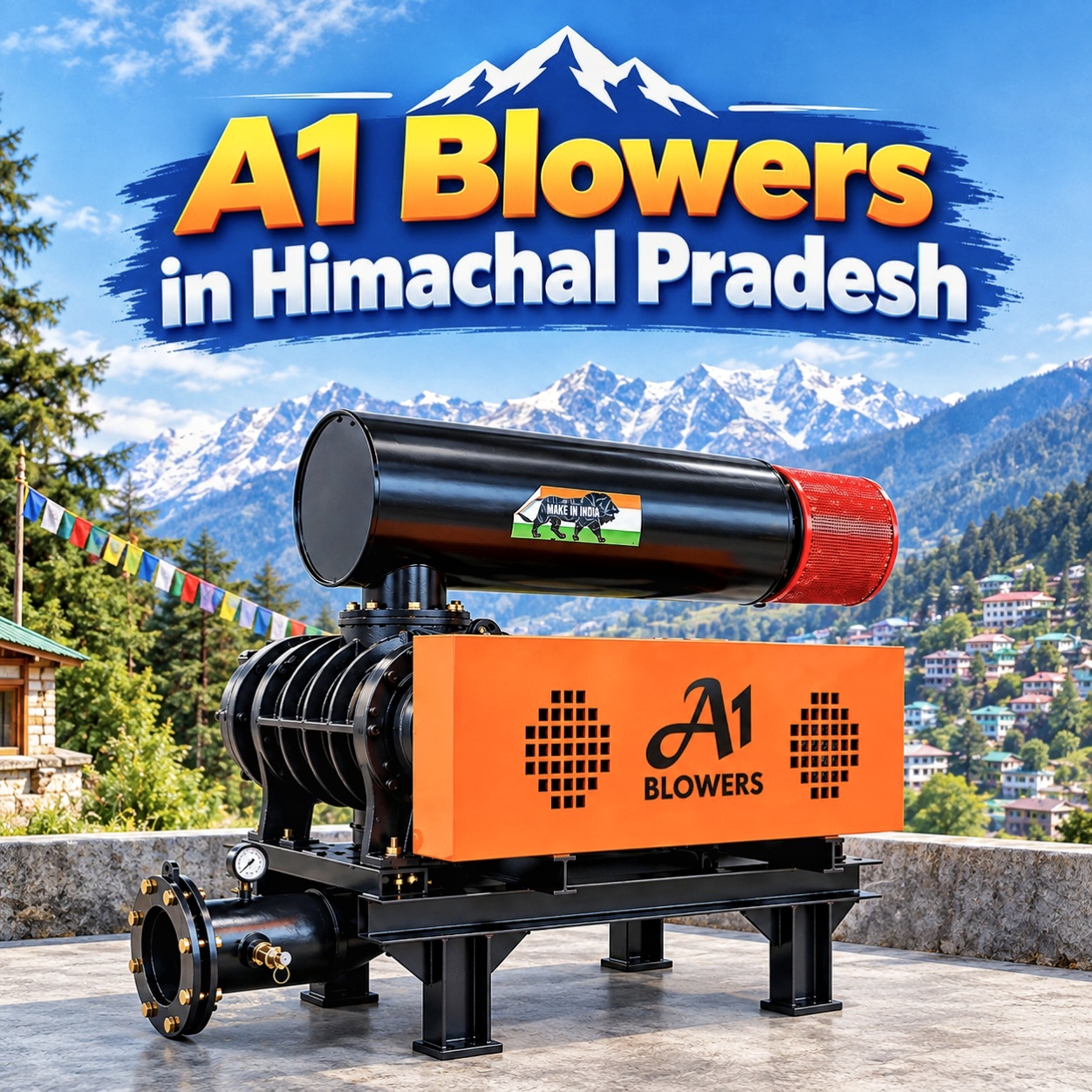 twin lobe blower installation