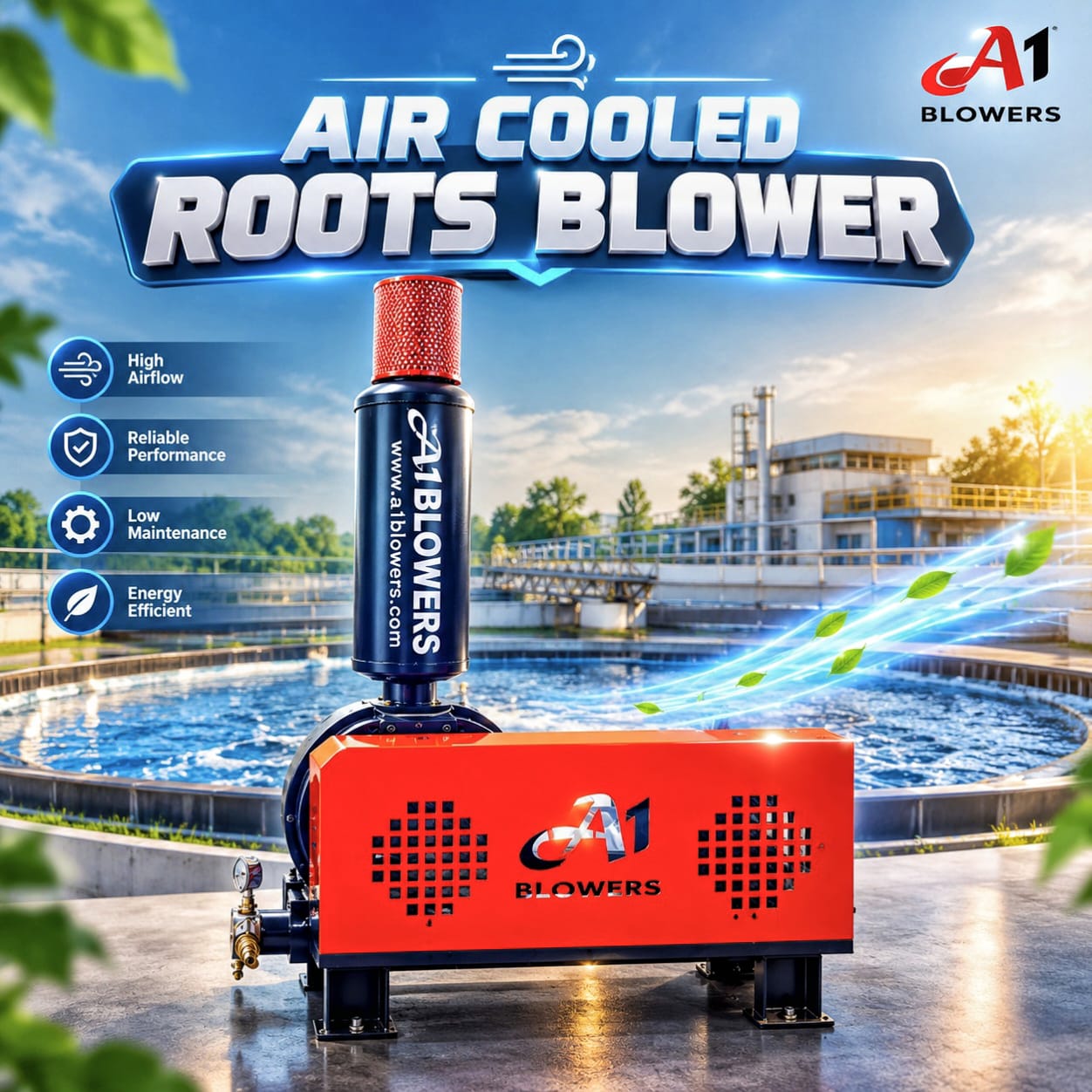 Air Cooled Roots Blower