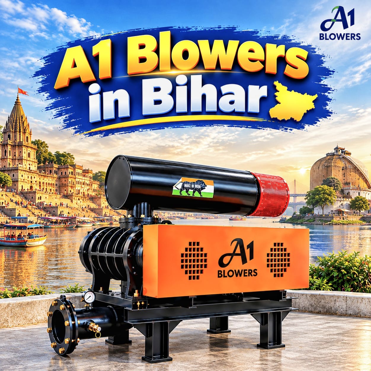 1 Blowers Bihar, Roots Blower in Bihar, Twin Lobe Air Blower in Bihar