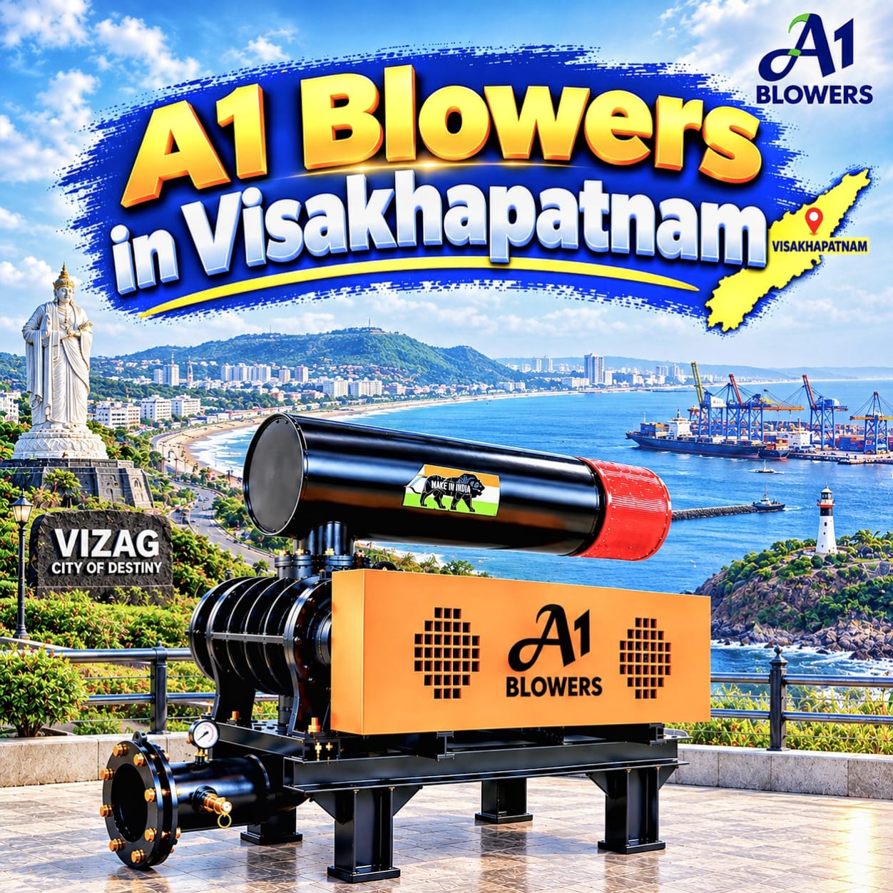 Twin Lobe Air Blower in Visakhapatnam