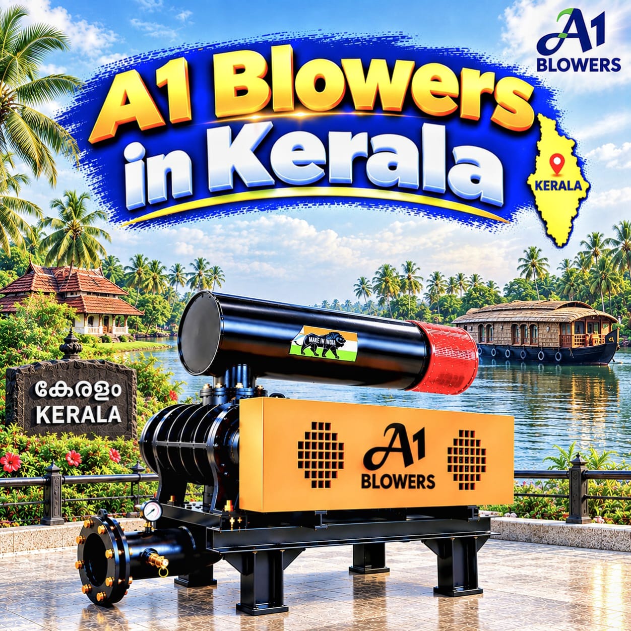 A1 Blower in Kochi, Kerala | Twin Lobe Roots Blower