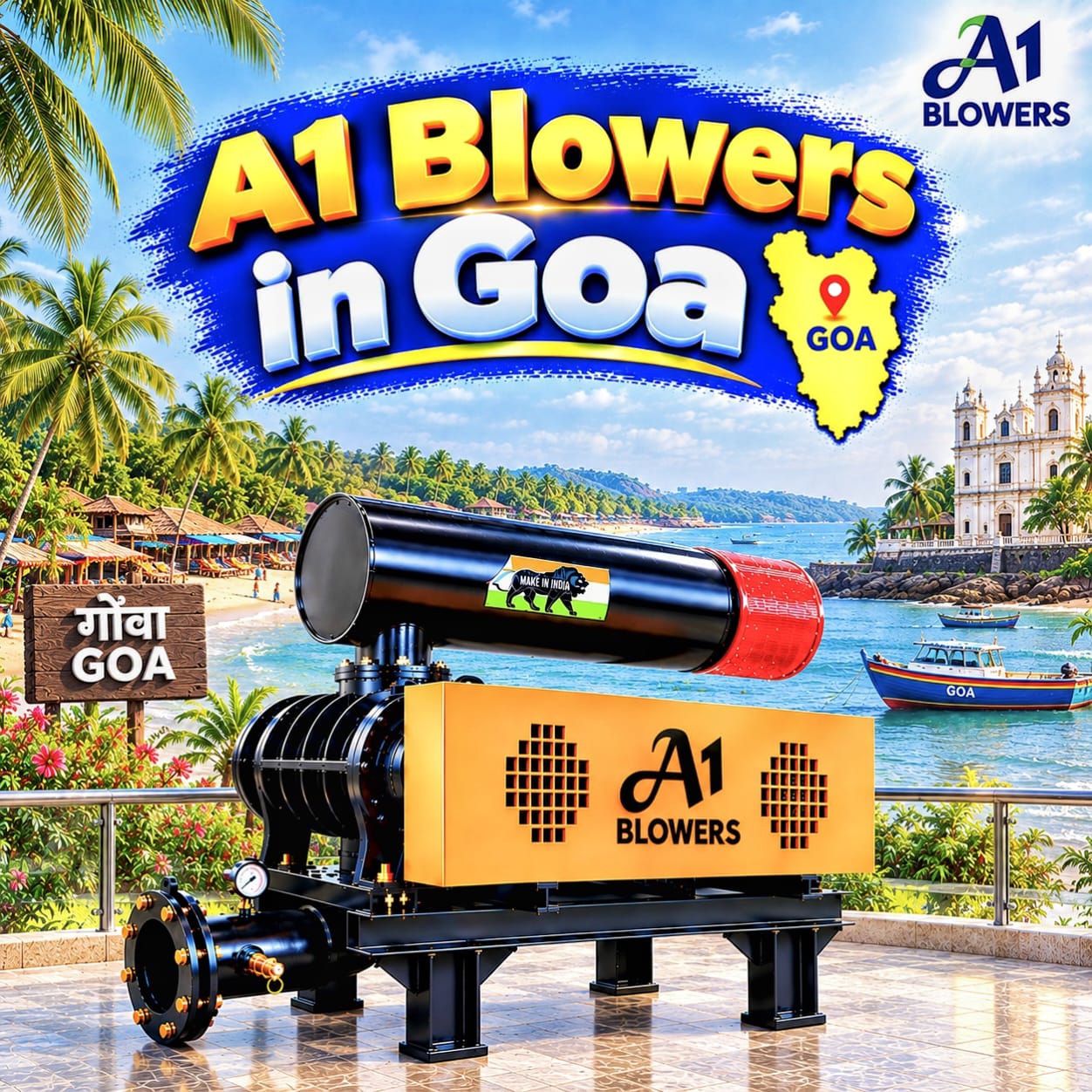 A1 Blower in Goa | Roots & Twin Lobe Air Blower Supplier